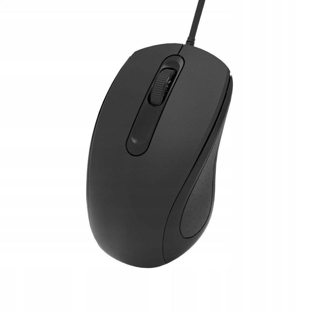 3D Office Mouse 1200dpi 1.5m Usb in versione nero - Precision & Comfort - immagine 7