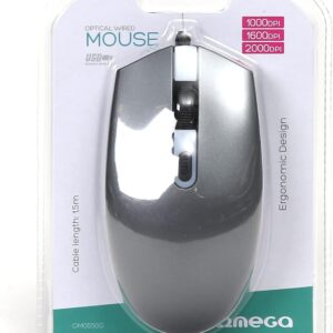 OMEGA Mouse OM-0550 1000/1600/2000DPI grigio