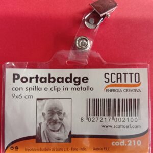 Portabadge con spilla SCATTO