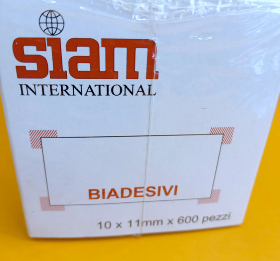 SIAM biadesivo trasparente 10x11mmx600pezzi per album fotografie